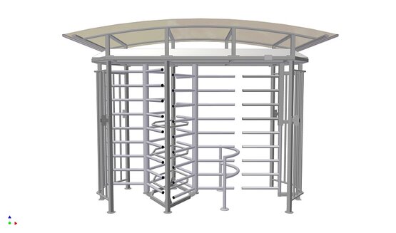 TLXV-2 NS+BM Dva trojramenné turnikety